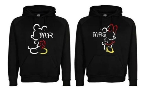 Parejas Mr Mrs Mickey Minnie Sudadera Con Gorro Con Envio