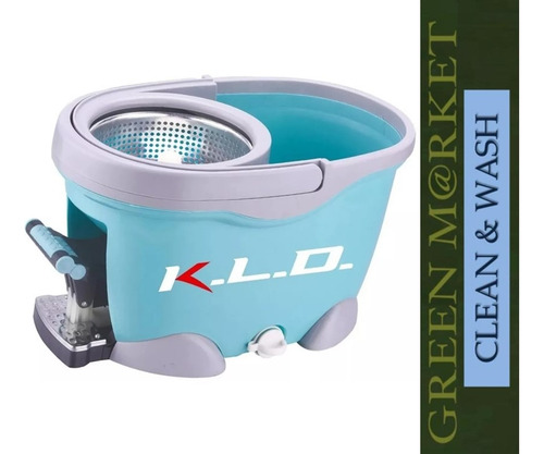 Balde Escurridor Centrifugador Mopa Cocina Baño Pisos Kld