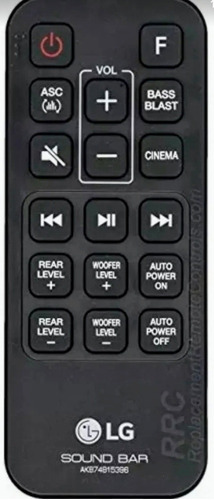 Control Remoto Original Barra De Sonido LG Sj4r