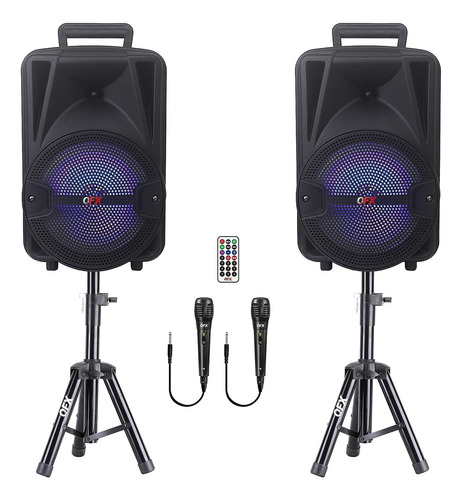 Qfx Pbx-800tws Sistema Pa Estéreo Bluetooth 8 Pulgadas Ews
