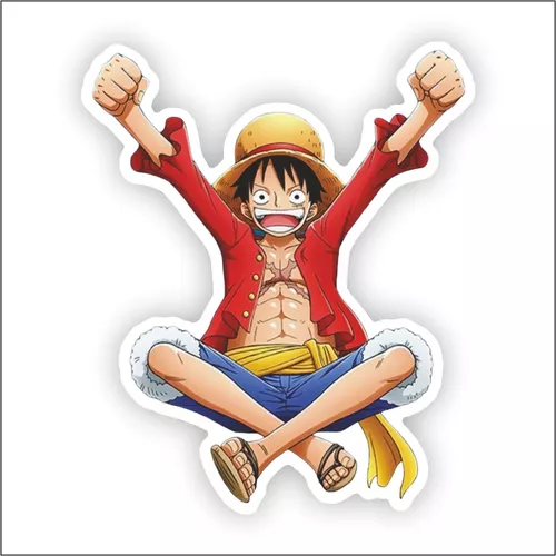 Adesivo Desenho Luffy One Piece - Luffy Resinado