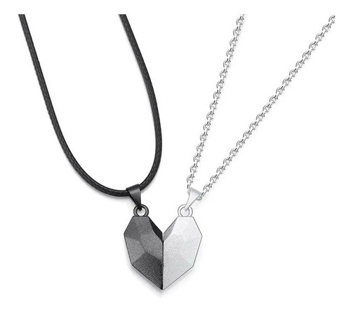 Collares Para Parejas Corazón Magnético Amor Love Compromiso