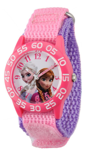 Frozen - Reloj Analógico Con Correa De Nailon De Cuarzo Pa.