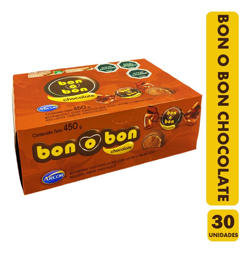 Bon O Bon De Arcor - Sabor Chocolate (caja Con 30 Unidades)