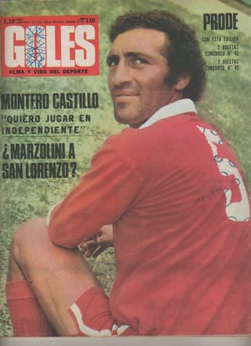 Revista * Goles * N° 1254 Año 1973 Boca, Independiente