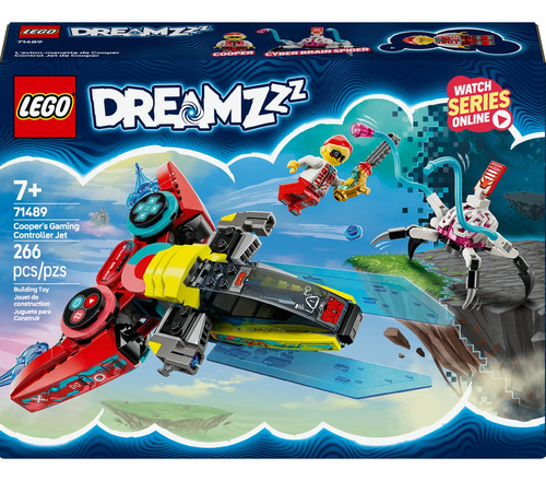 LEGO® DREAMZzz™ Control Jet de Cooper 71489; Juguete para niños y niñas; incluye una minifigura y una figura de una araña