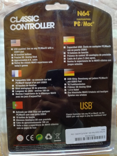 Control Estilo N64 Para Pc Raspberry Etc