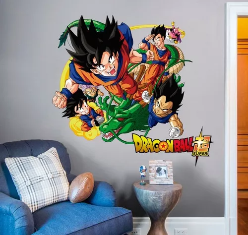 Pegatinas de Pared Dragon Ball Super Fases Goku