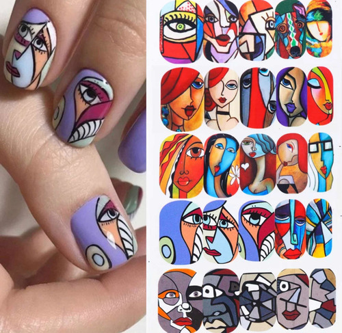 Imagen 1 de 5 de Pegatinas De Agua Para Uñas Tattoo Sticker
