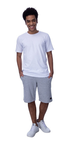 Imagem 2 de 4 de Bermudas De Moletom Moleton Kit Com 3 Bermudas De Fabrica