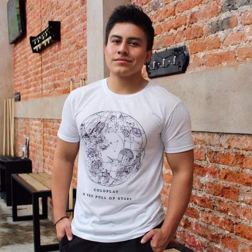 Imagen 2 de 4 de Playera Coldplay A Sky Full Of Stars Ghost Stories T-shirt