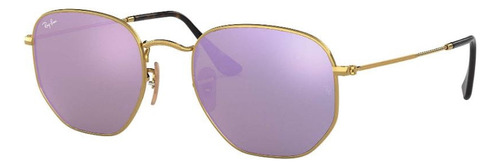 Ray Ban Rb3548n Hexagonall Dorado Lila Espejo