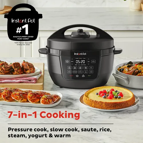 Olla Eléctrica Multicocina Instant Pot Rio De 7,5 L Con Base