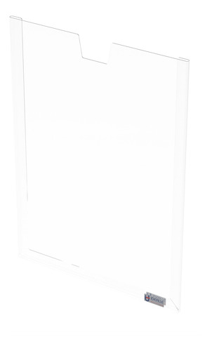 Kit 100 Displays Parede Porta Folha A5 Petg Com Dupla Face