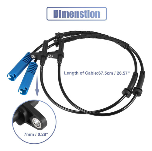 Sensor De Velocidad De Rueda Abs Delantero Izquierdo Derecho