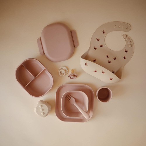 Caja Bento Mushie Kids | 3 Compartimentos, Divisor Removible