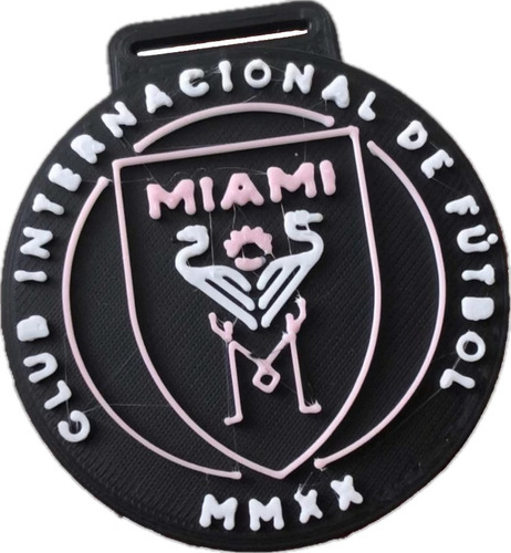 Medalla Inter Miami Messi 3d Souvenir Pack X 15