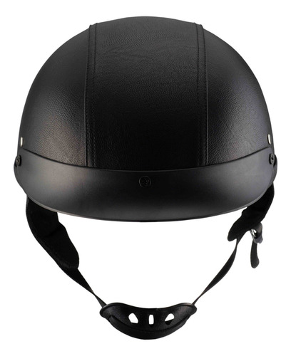 Casco Masuda Cachucha Chopper Ir-150 Color Negro Piel Dot