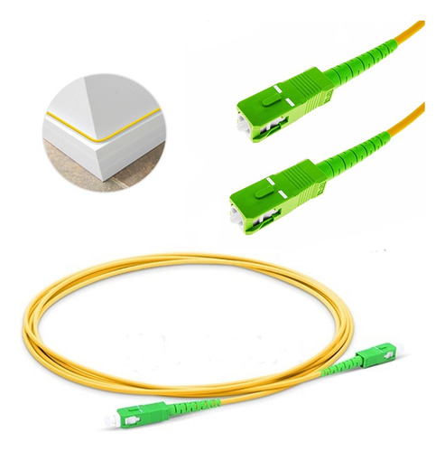 Cable Patch Cord Fibra Optica Om3 3.0mm Sc-sc Apc 9/125 1m