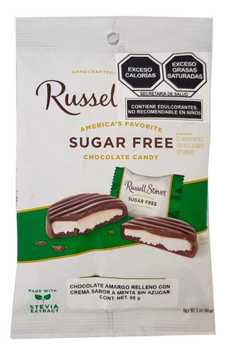 Russell Stover Chocolate Amargo Con Crema De Menta