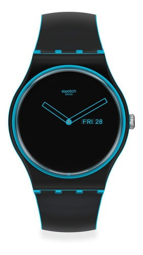 Reloj Swatch Minimal Line Blue De Silicona