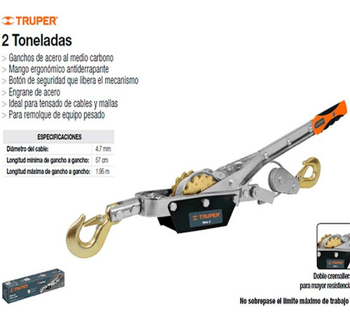 Winches (cabrestante) De Arrastre 2 Ton Truper.