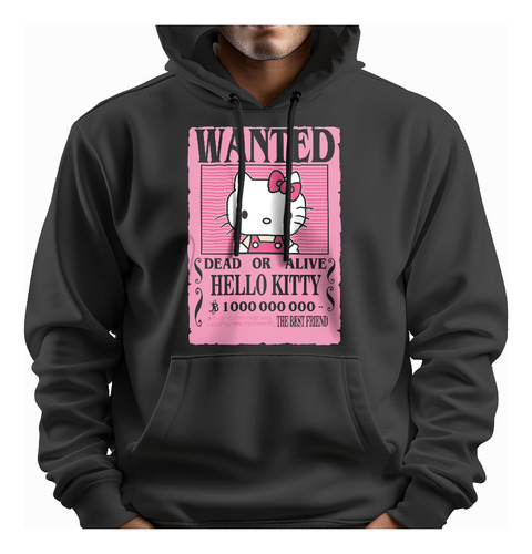 Sudadera  Wanted Hello Kitty Dead Or Alive