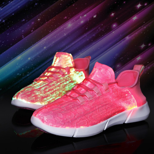 Zapatillas Casual Unisex Con Luces Led. De Siete Colores