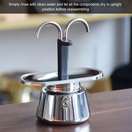 Gowenic Cafetera Espresso Para Estufa De 2 Tazas, Cafetera