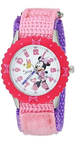 Reloj De Cuarzo De Acero Inoxidable De Disney Girl Y Casual 