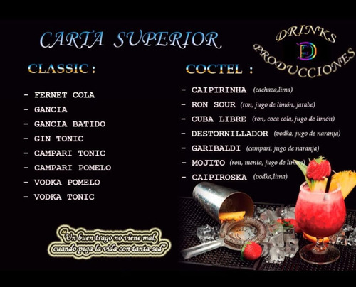 Barra Libre++barra Movil++bartender Dominicano++deluxe !!!!
