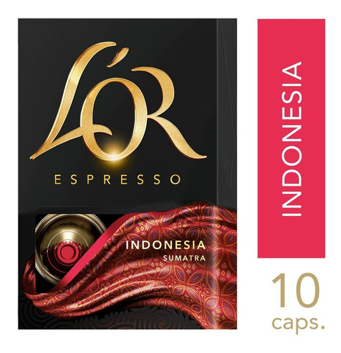 Cápsulas Café L'or Indonésia 10 Un