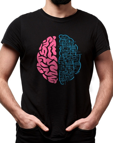 Imagem 1 de 7 de Camiseta Geek Brain Cerebro Nerd Divertida Promoção