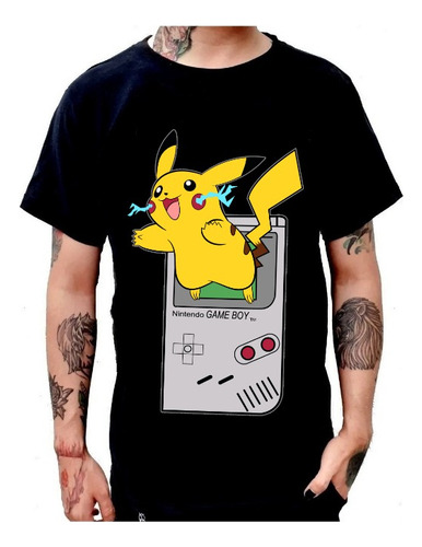 Playera Gamer Nintendo Pikachu Game Boy