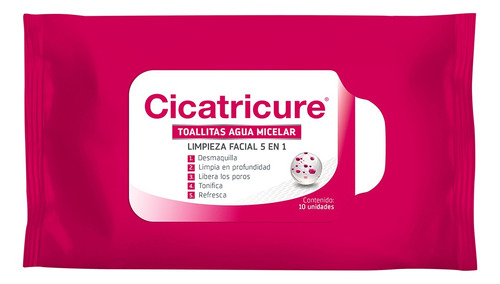 Cicatricure Toallas  Agua Micelar  Env X 10 Uni