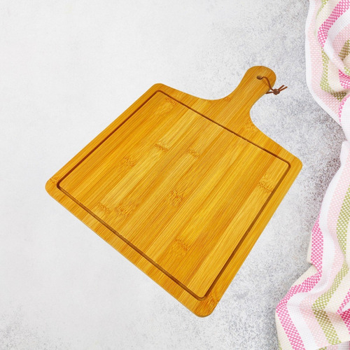 Imagen 3 de 8 de Tabla Rectangular De Madera Bambú Multiuso Cocina