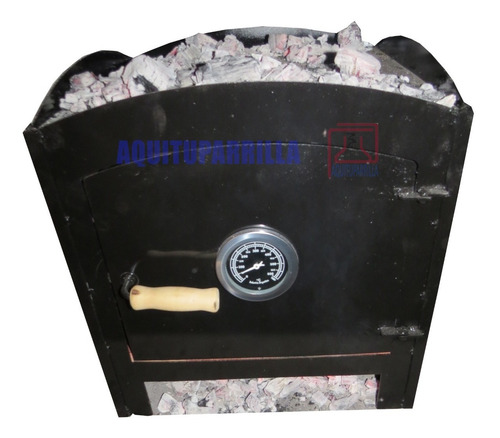 Imagen 3 de 4 de Horno Chapa Reforzada A Carbon O Leña 3 Niveles De Coccion
