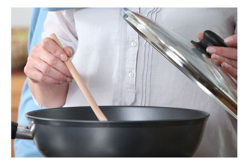 Imagen 4 de 10 de Cuchara Utensilio De Madera Cocina 30 Cm Kuchen