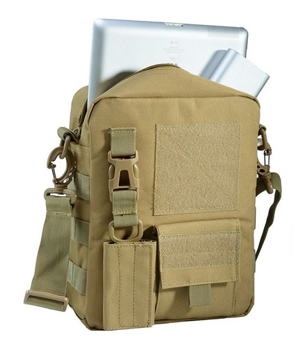 Imagen 3 de 5 de Morral Bandolera Táctico Militar Molle Antirrobo Forest