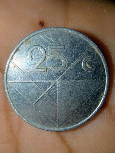 Moneda Aruba 2001 25 C