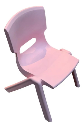 Silla Infantil Rosa  Plastico C/respaldo Niño/a Resistente