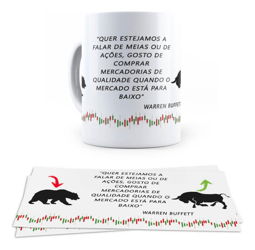 Caneca Investidor Frase Warren Buffett