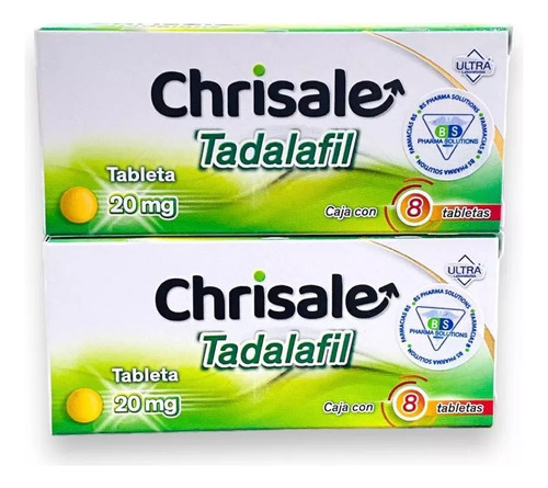 2 Cajas Chrisale Tadalafil 20mg Caja C/8 Tab Ultra