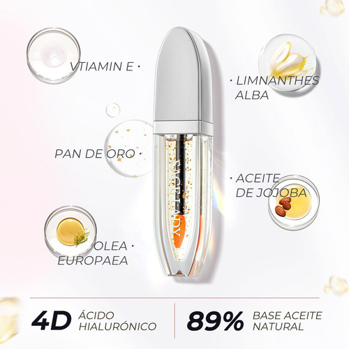 Sace Lady Aceite Labial Hidratante 4d Con Cambio De Color 04 Honey Glow