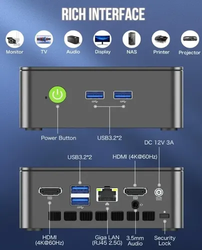 Mini Pc Gmktec Nucbox G3 Plus Intel N150 8gb Ram 512gb Ssd | Frete
