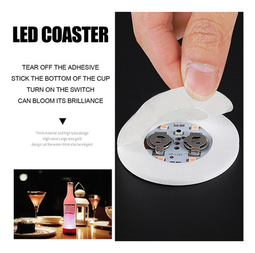 Porta-copos De Led Para Carro Com Porta-copos, 7 Cores,