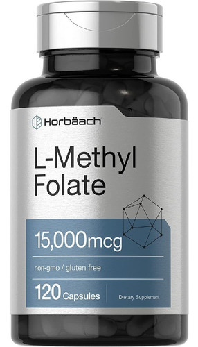 L-metilfolato 15000 Mcg Horbäach 120 Capsulas