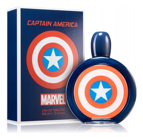 Capitan América Marvel Eau Toilette 100ml Para Niño