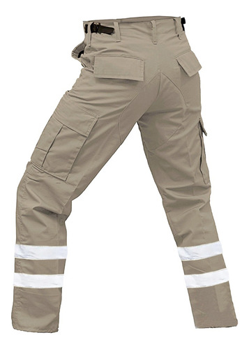 Pantalon Paramedico Con Reflejante Antirasgaduras Repelente