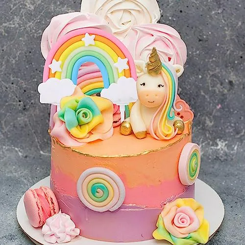Topper Arcoíris Para Torta Y Cupcake Personalizado